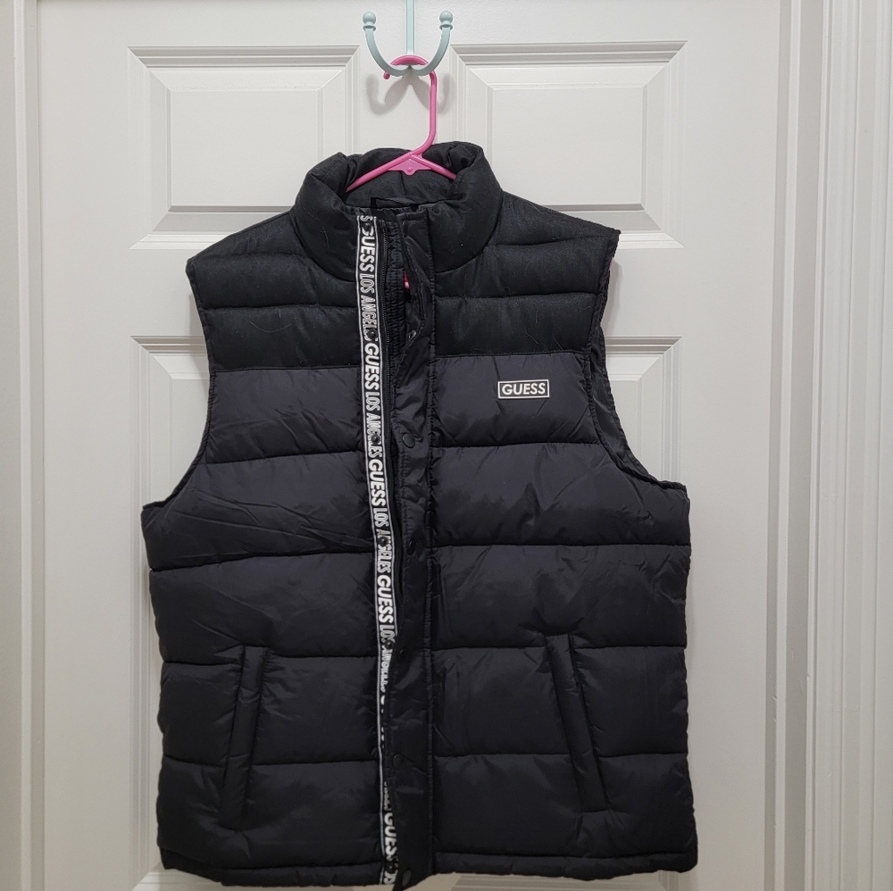 NWT MENS GUESS NEIL PUFFER VEST SIZE L